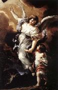 Pietro da Cortona The Guardian Angel Spain oil painting artist